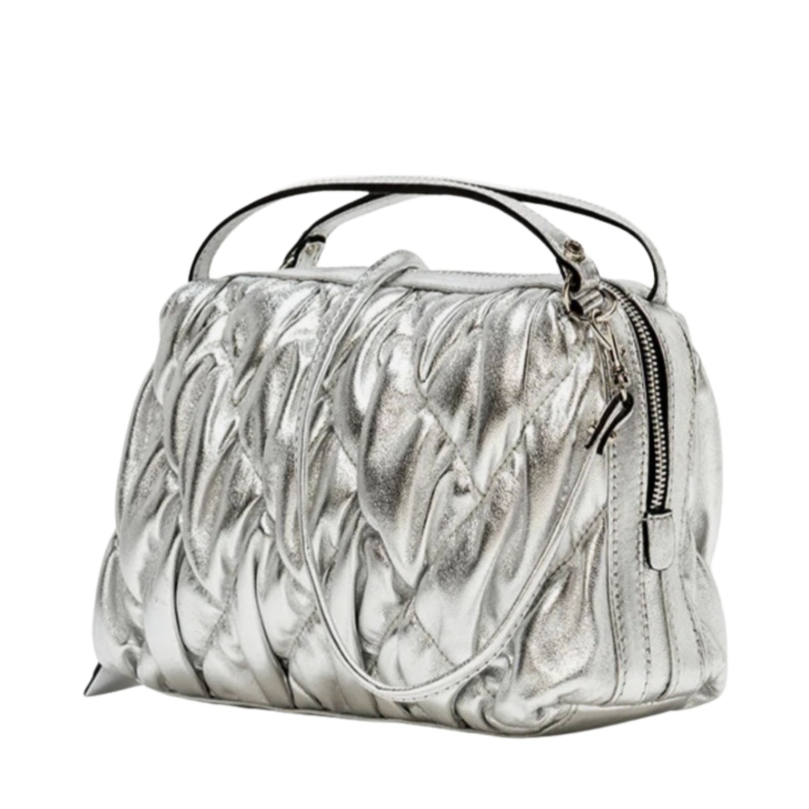 Silver Crossbody Bag