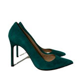 Green Suede Pump 39