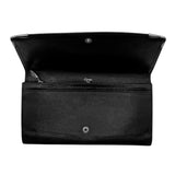 Black Leather Long Wallet