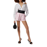 Pink Logo Elastic Shorts