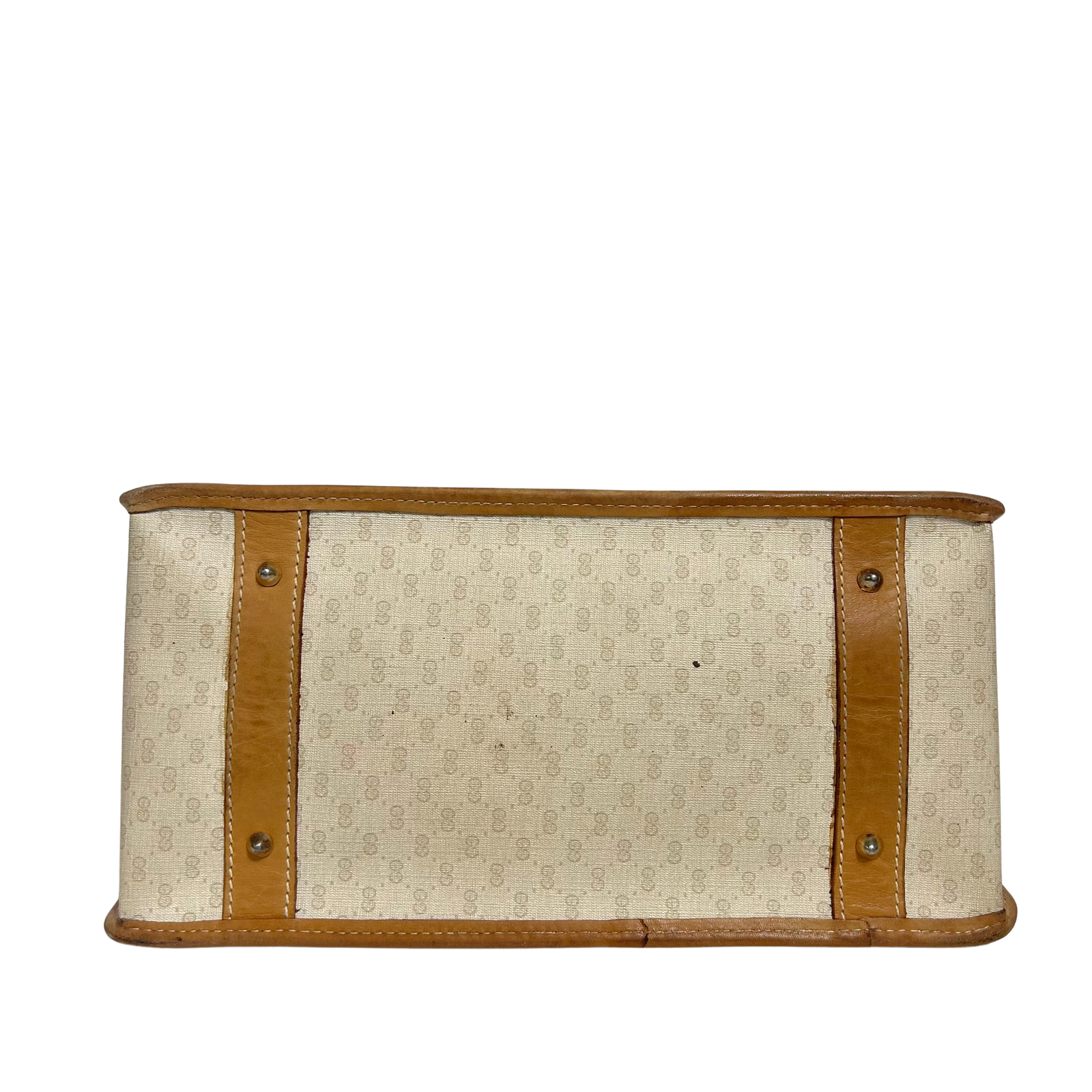 Vintage Leather-Trimmed GG Tote