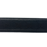 Unisex Monogram Black GG Belt