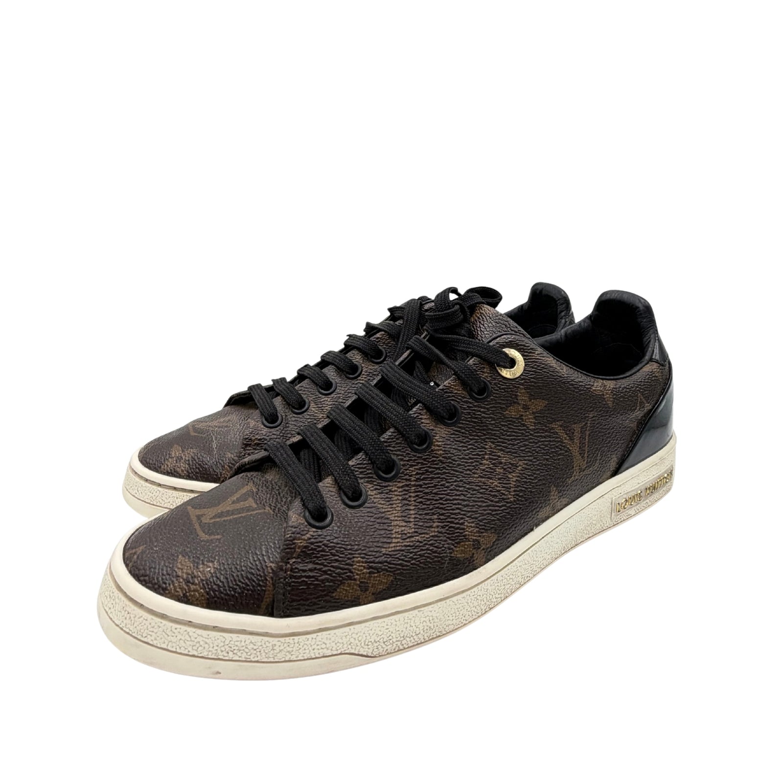 Louis Vuitton Patent Monogram Frontrow Sneakers