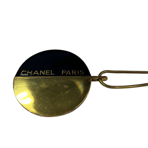 Long Enamel Pendant Necklace