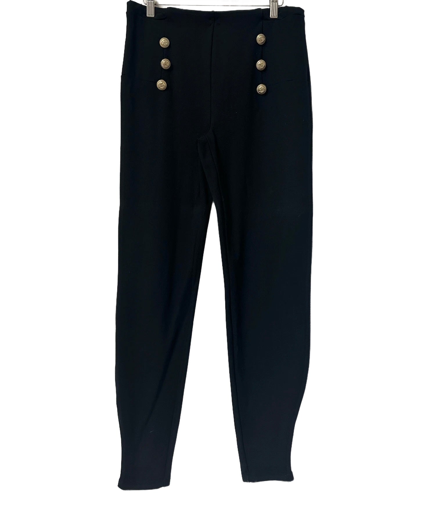 Black Pants w Gold Buttons