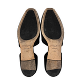 Black Sparkle Flats