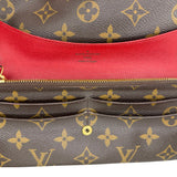 Monogram Emilie Wallet Red