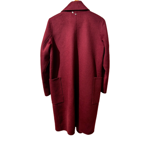 Dark Red Wool Coat
