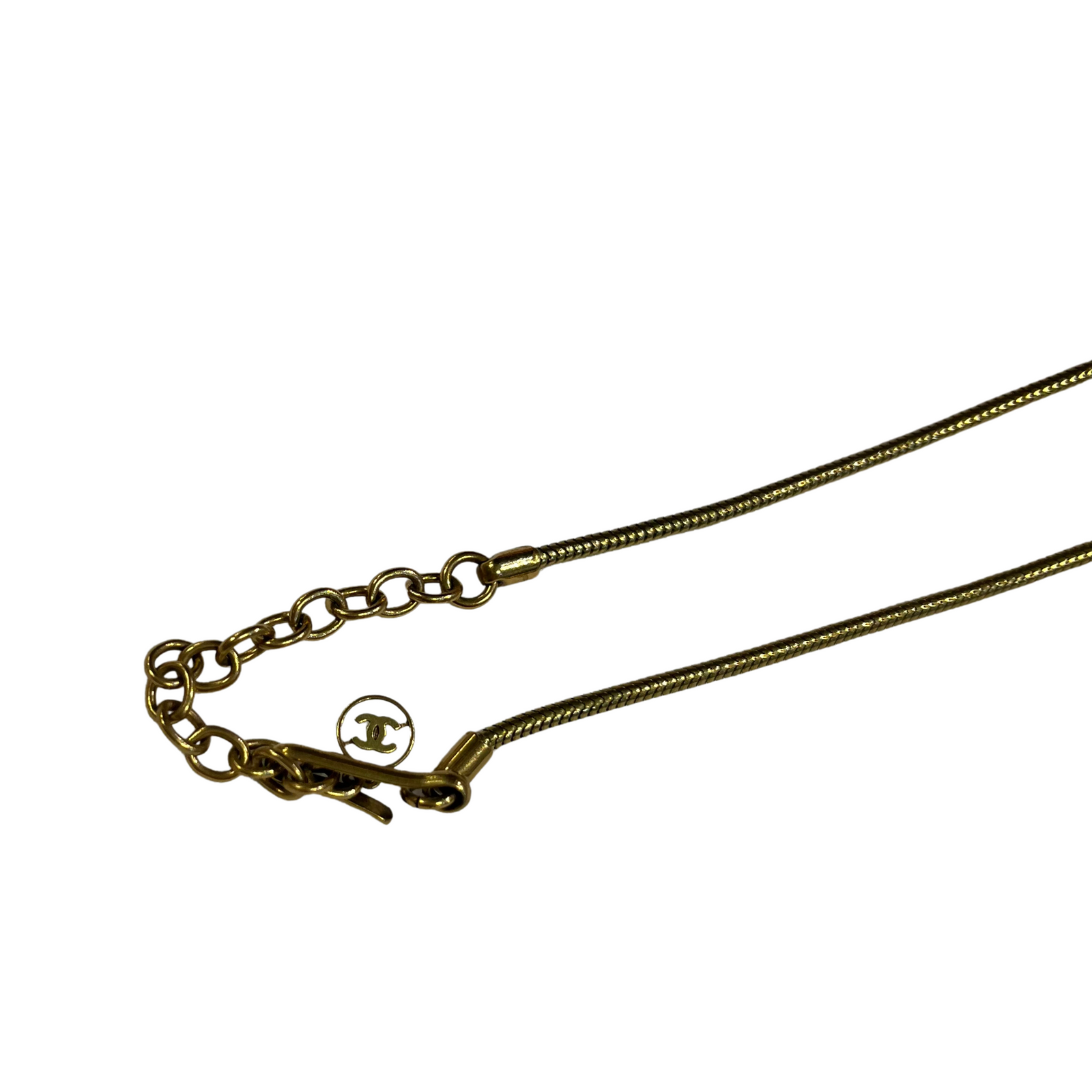 Long Enamel Pendant Necklace