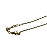Long Enamel Pendant Necklace