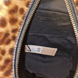 Leather Trim Calf Hair Backpack