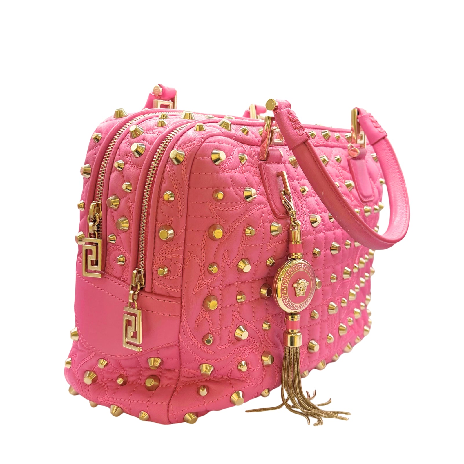 Barocco Quilted Nappa Vanitas Demetra Pink