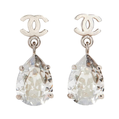 CC Tear Drop Crystal Earrings