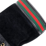 Ophidia Mini Textured Leather-Trimmed Suede Bucket Bag