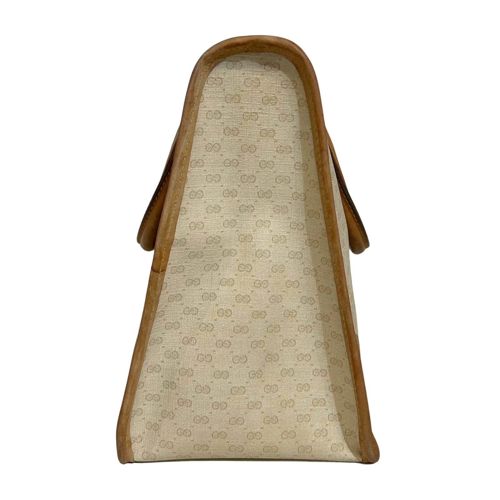 Vintage Leather-Trimmed GG Tote