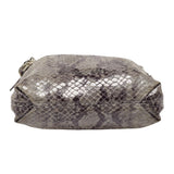 Bedford Snakeskin Grey Leather Shoulder Bag