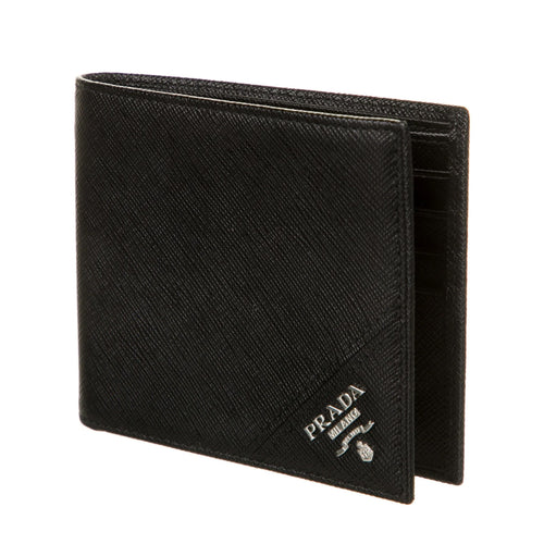 Saffiano Metal Leather Wallet