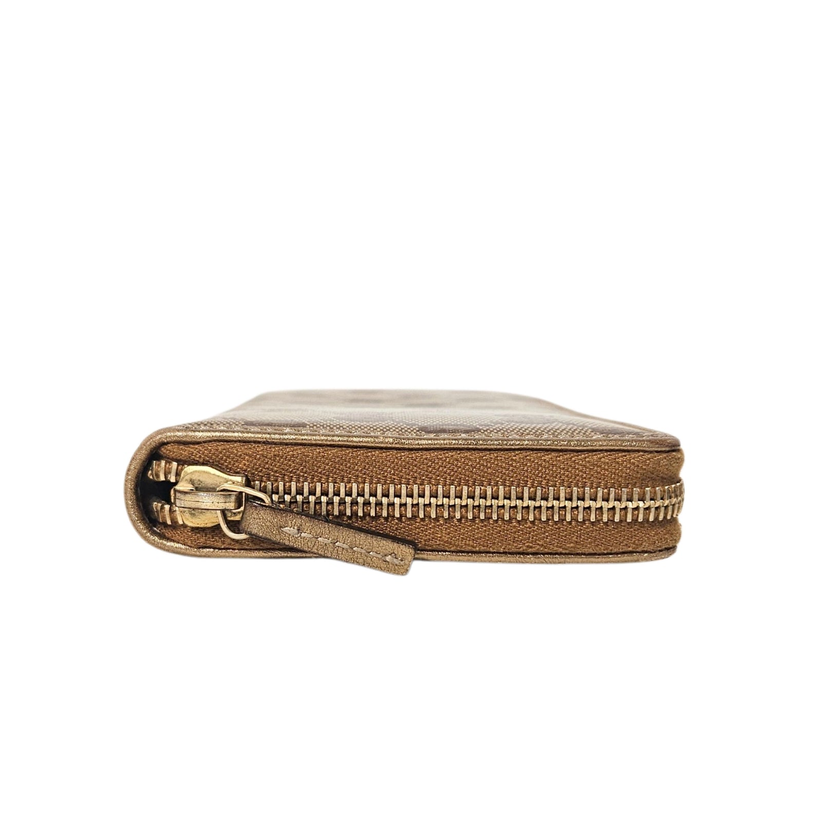 GG Canvas Zip Around Wallet