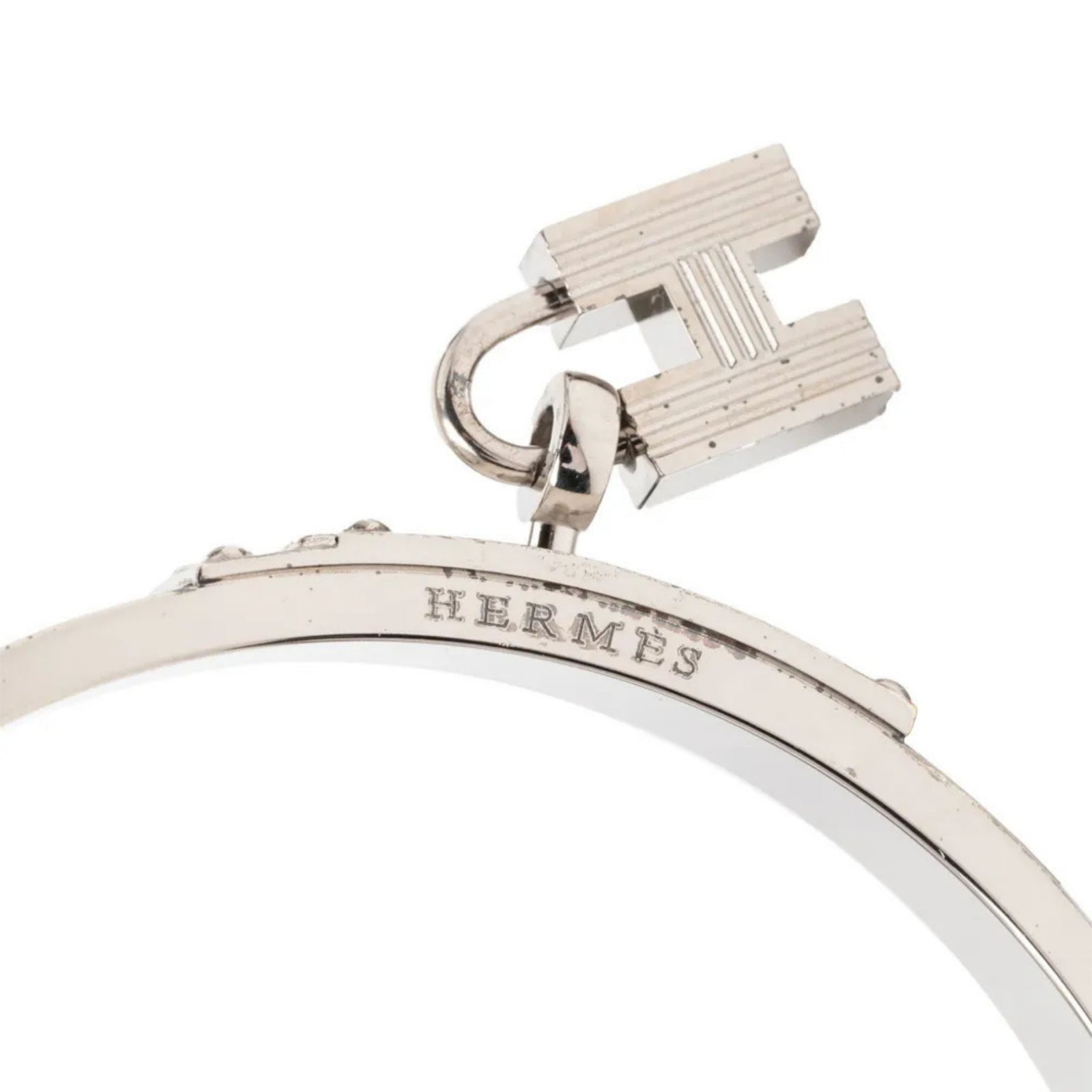 Leather Kelly Cadena Lock Bangle