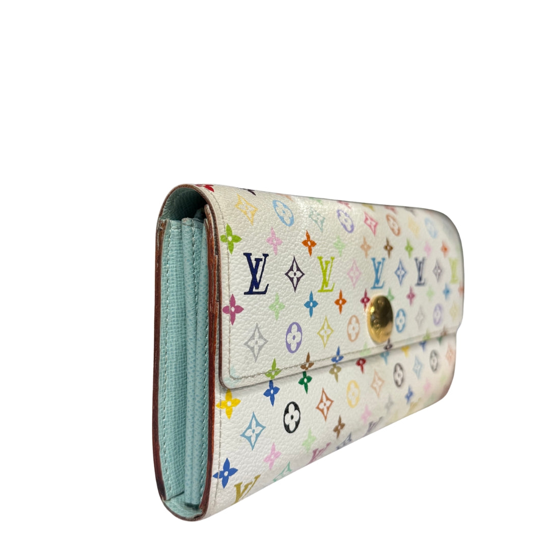 Multicolor Monogram Sarah Wallet