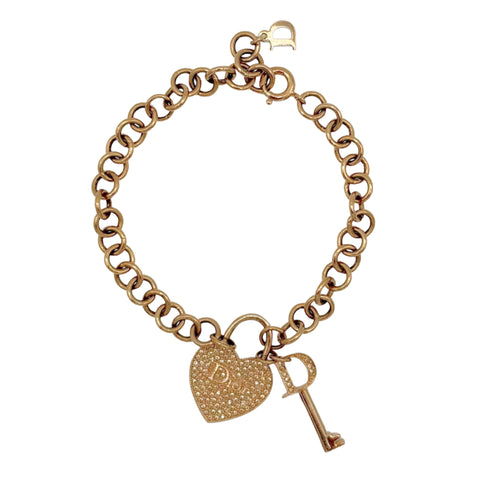 Leather Kelly Cadena Lock Bangle