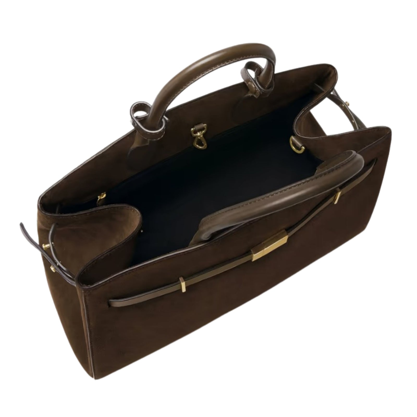 The Hudson Mocha Suede Tote Bag
