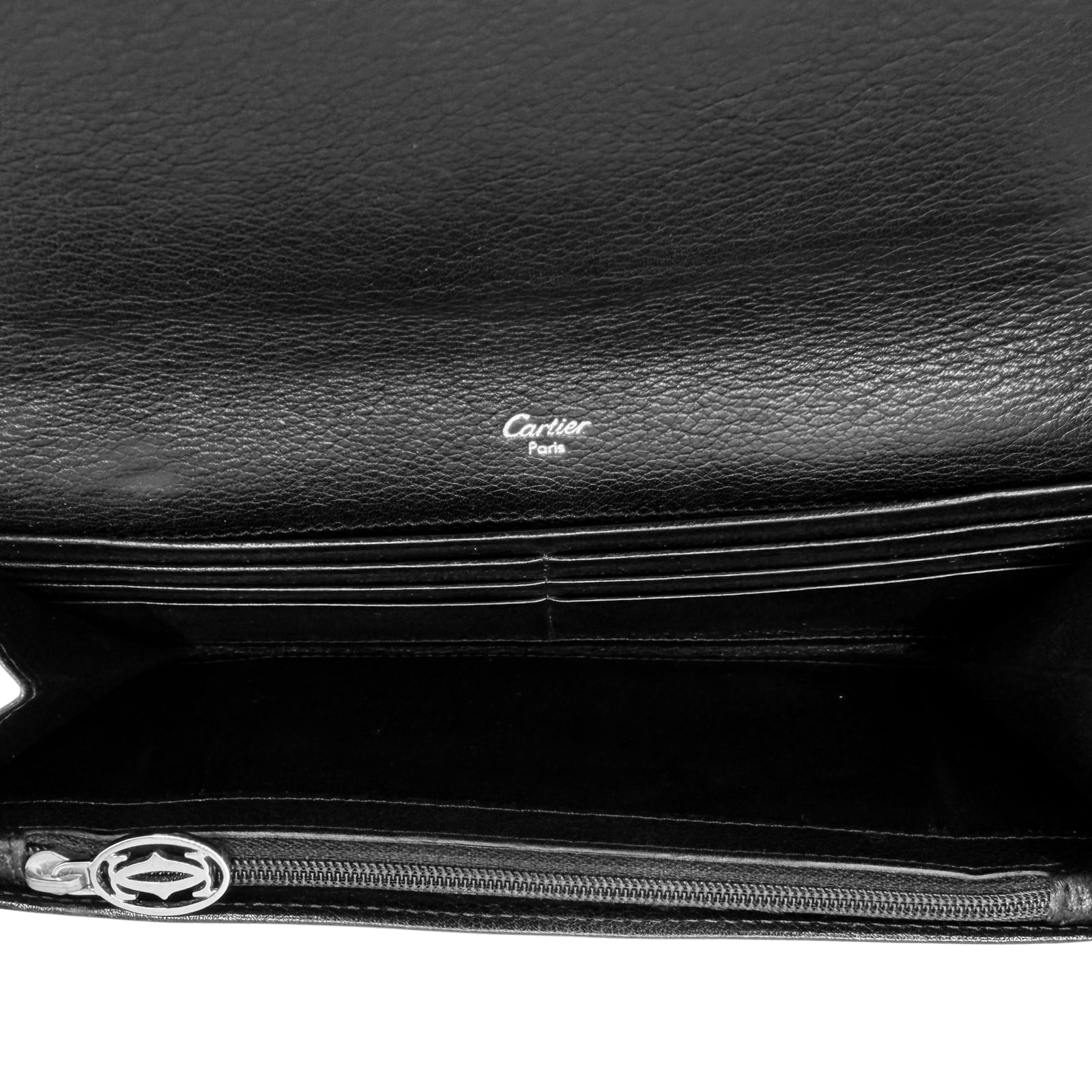 Black Leather Long Wallet