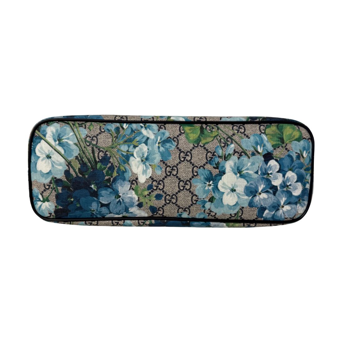 Convertible Tote Blooms Print GG Coated Canvas