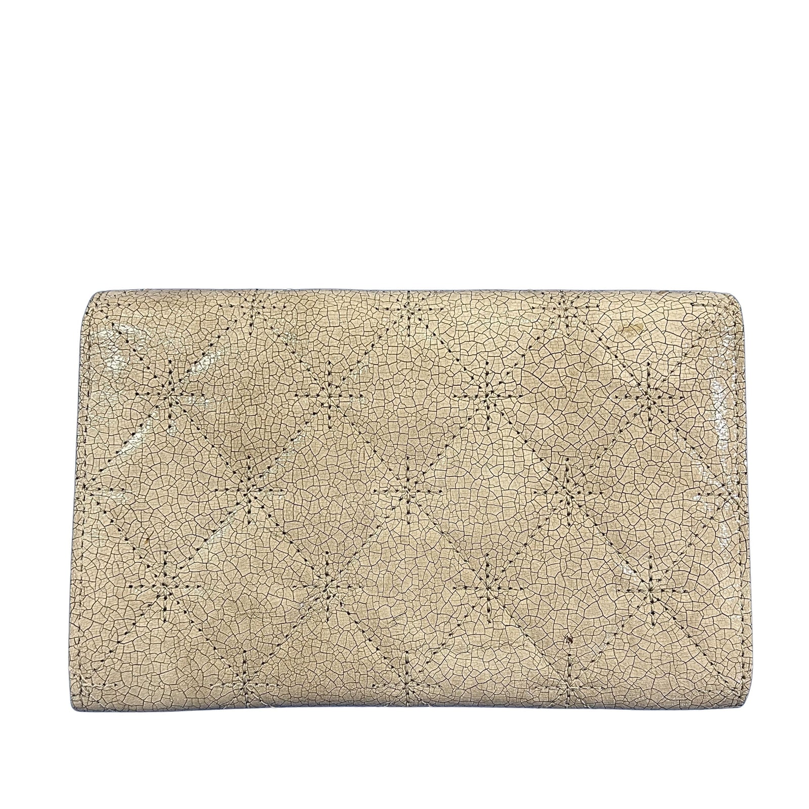Vintage Beige Quilted Wallet
