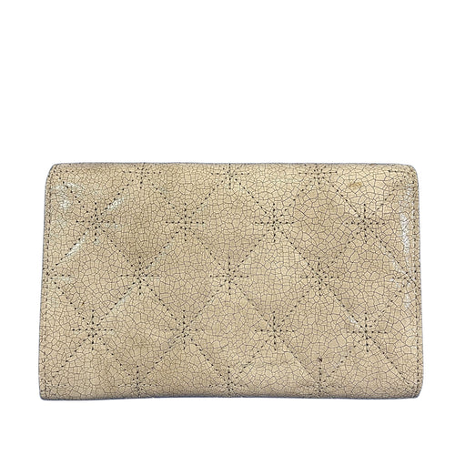 Vintage Beige Quilted Wallet