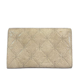 Vintage Beige Quilted Wallet