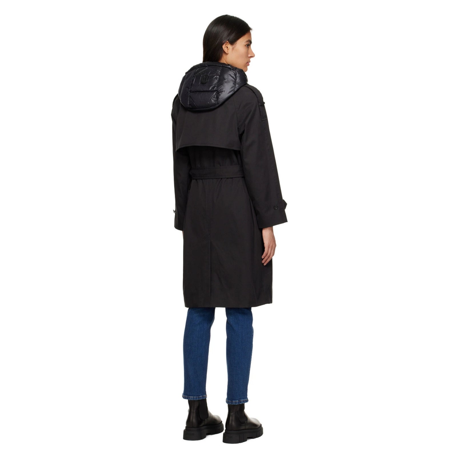 Black Trisha Trench Coat