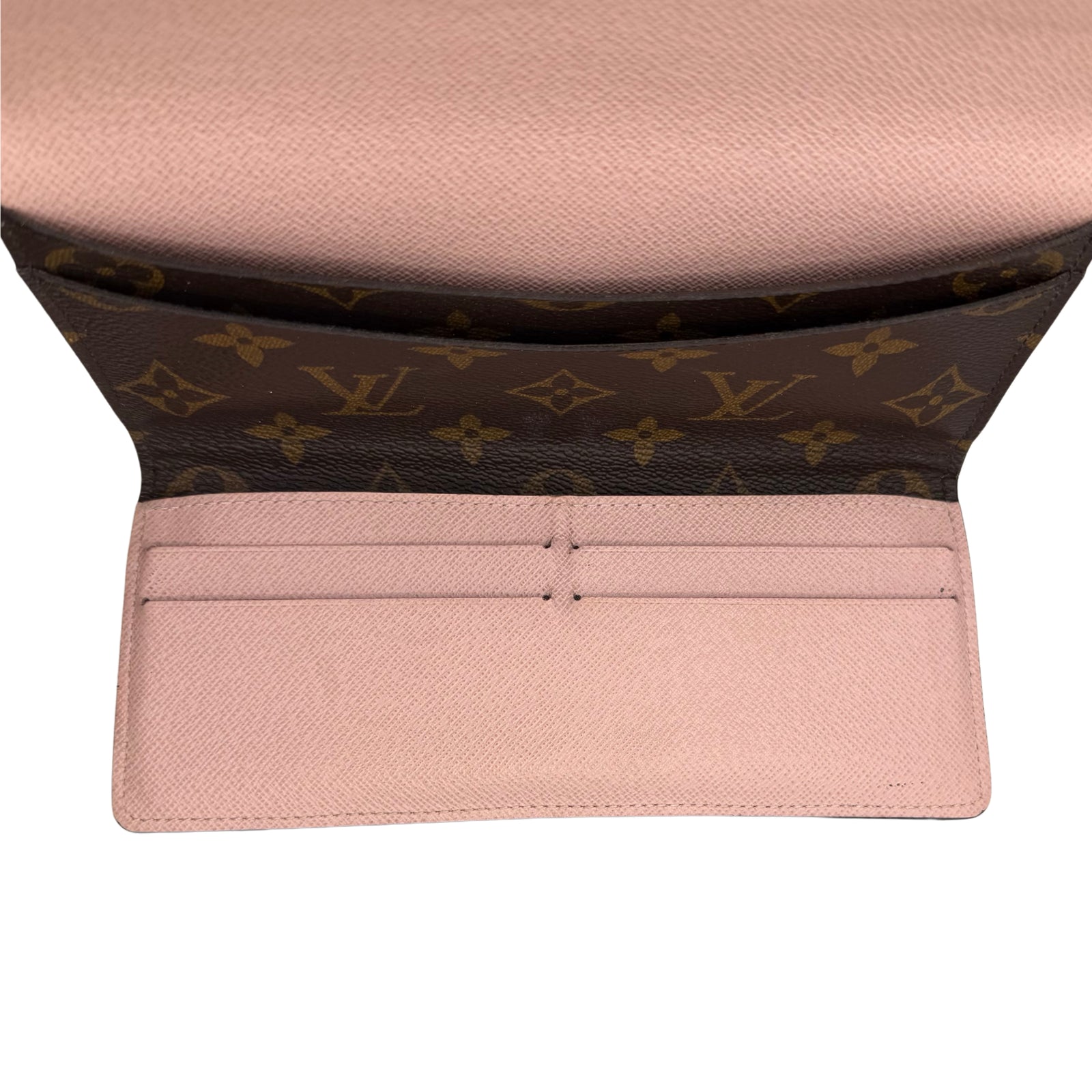 Monogram Josephine Wallet in Rose Ballerine