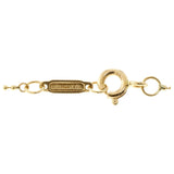 18K Yellow Gold Small Oval Key Pendant Necklace