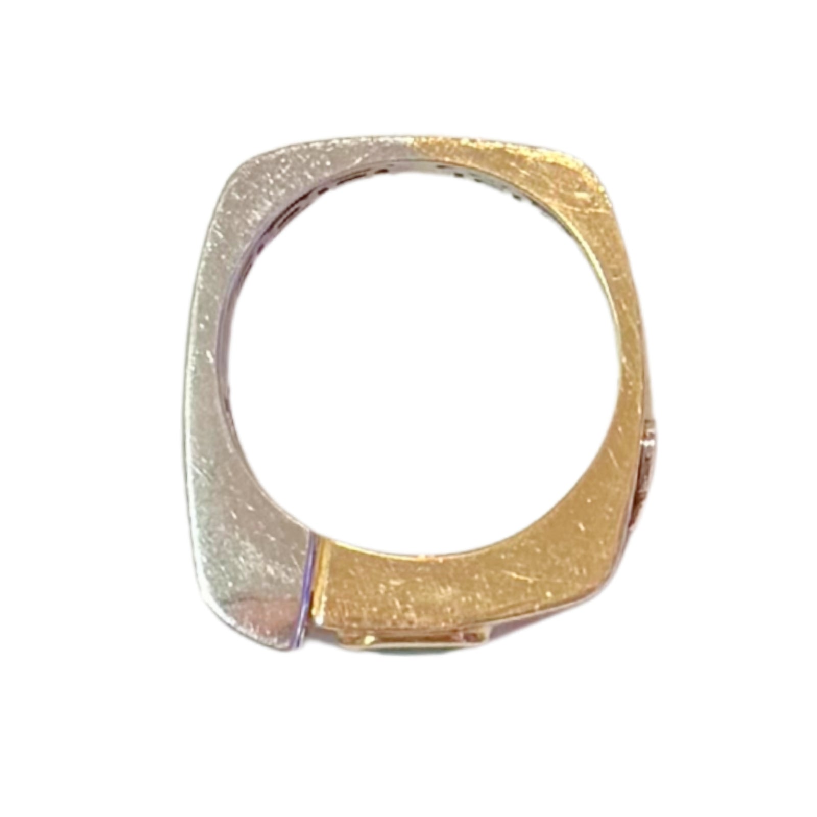 14k White & Yellow Gold Band