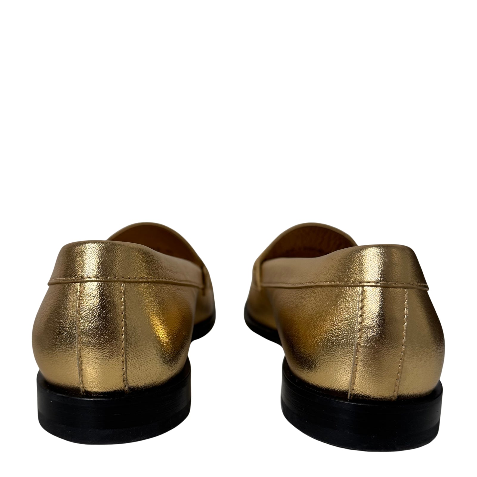 Gold Loafers 40