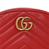 Calfskin  GG Marmont Belt Bag 85 34 Hibiscus Red