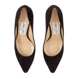 Romy 85 Pointed Pumps in Black Suede 41.5