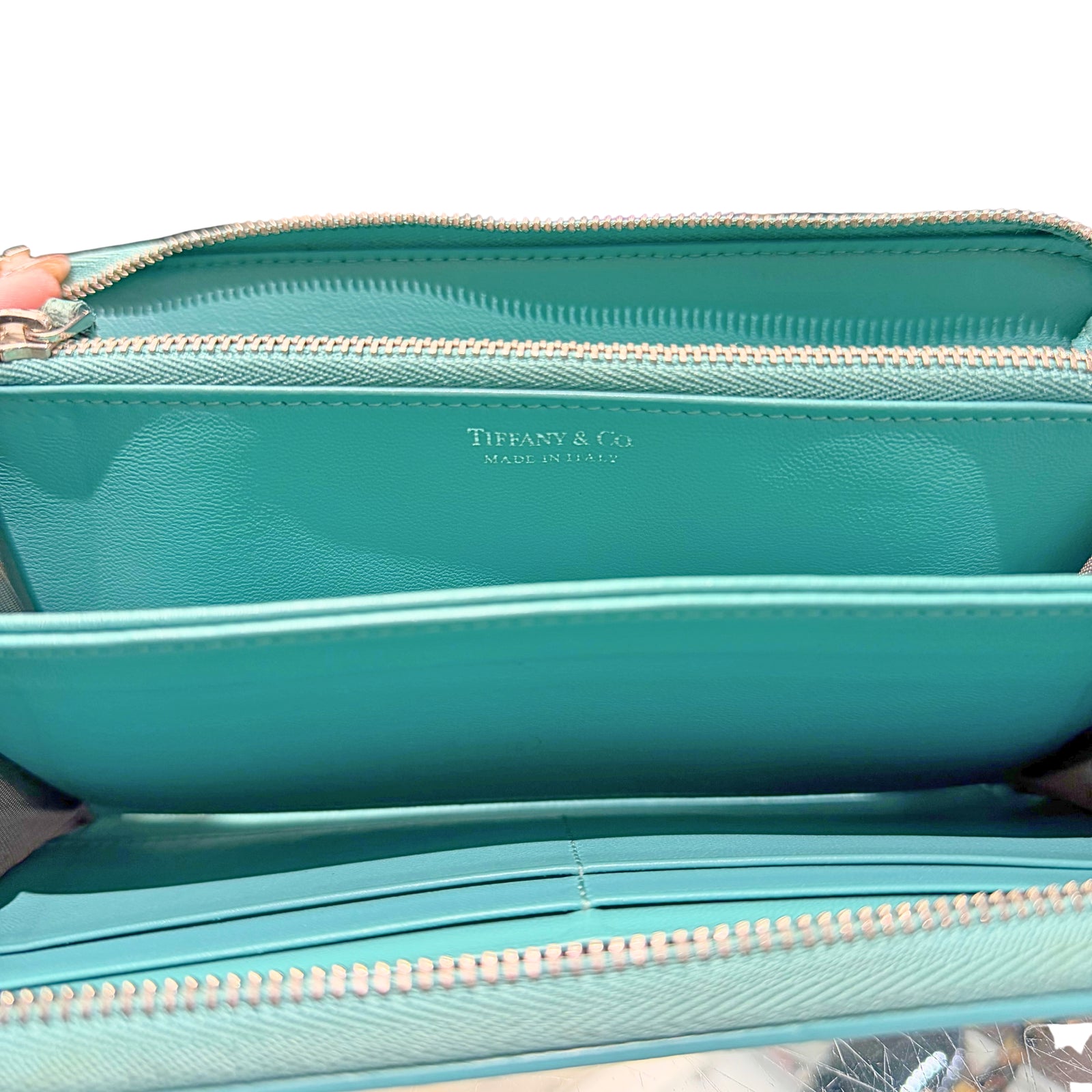 Leather Zip Around Wallet