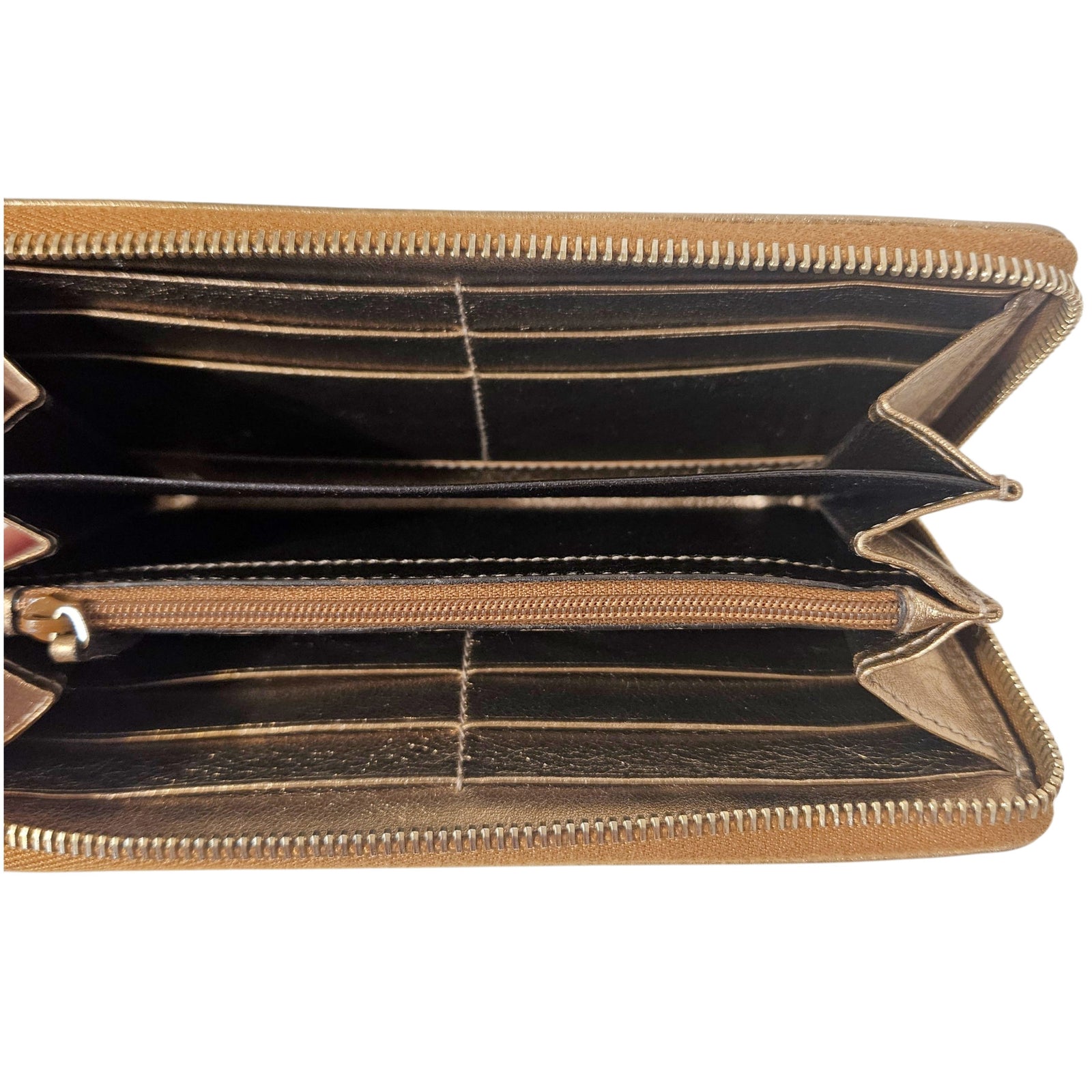 GG Canvas Zip Around Wallet