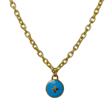 Repurposed Pendant Colored Necklace
