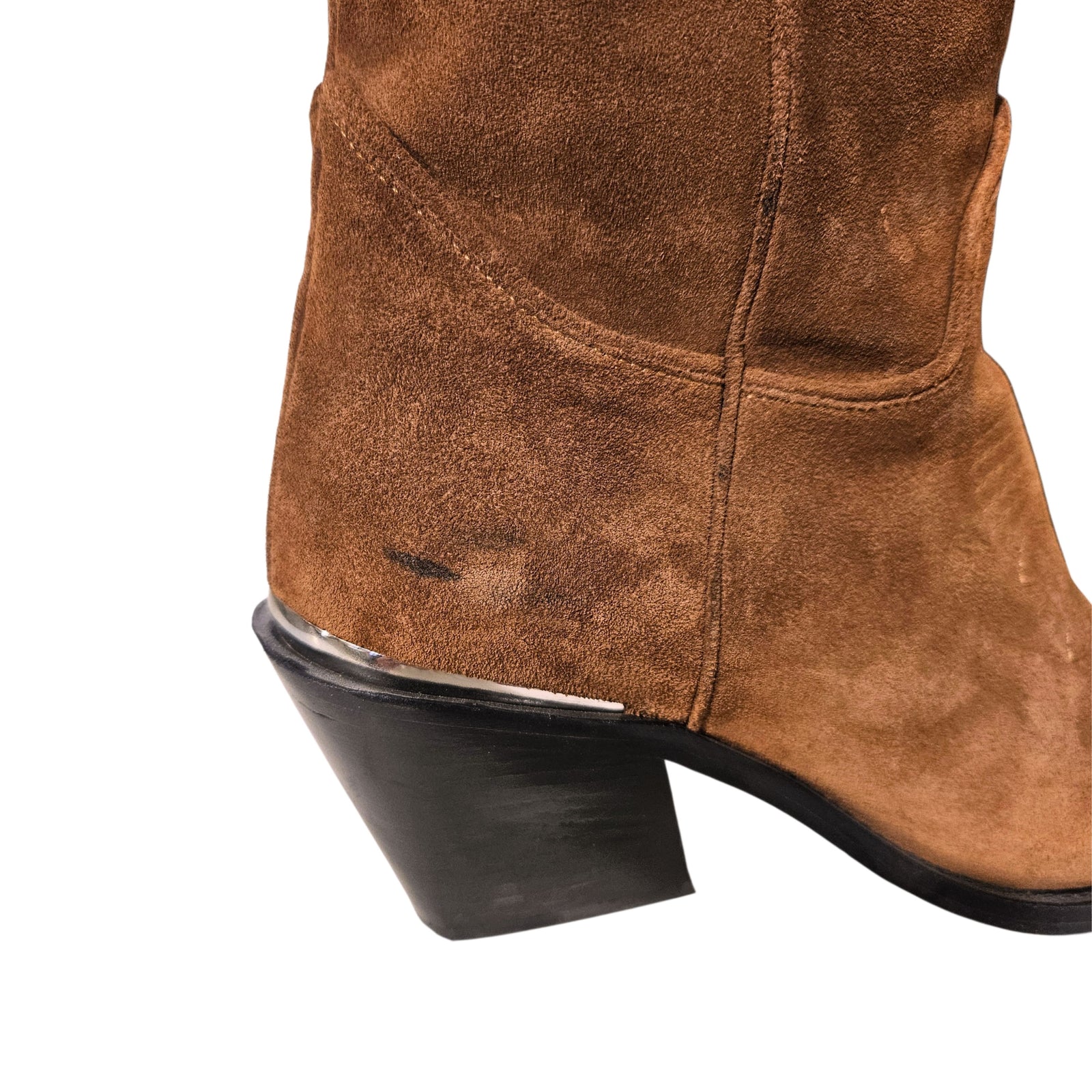 Mid Tania Boots in Toffee Suede 40