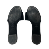 Suede Colorblock Pattern Slides 40