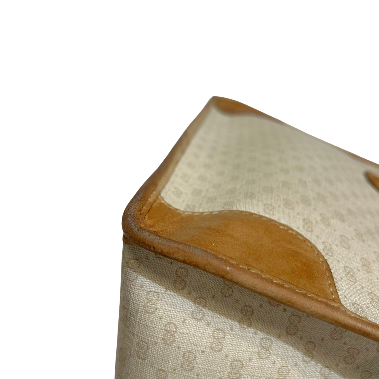 Vintage Leather-Trimmed GG Tote