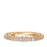 18K Yellow Gold Half Eternity Ring