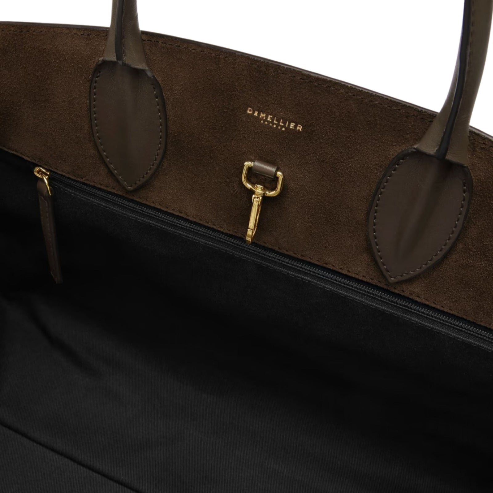 The Hudson Mocha Suede Tote Bag