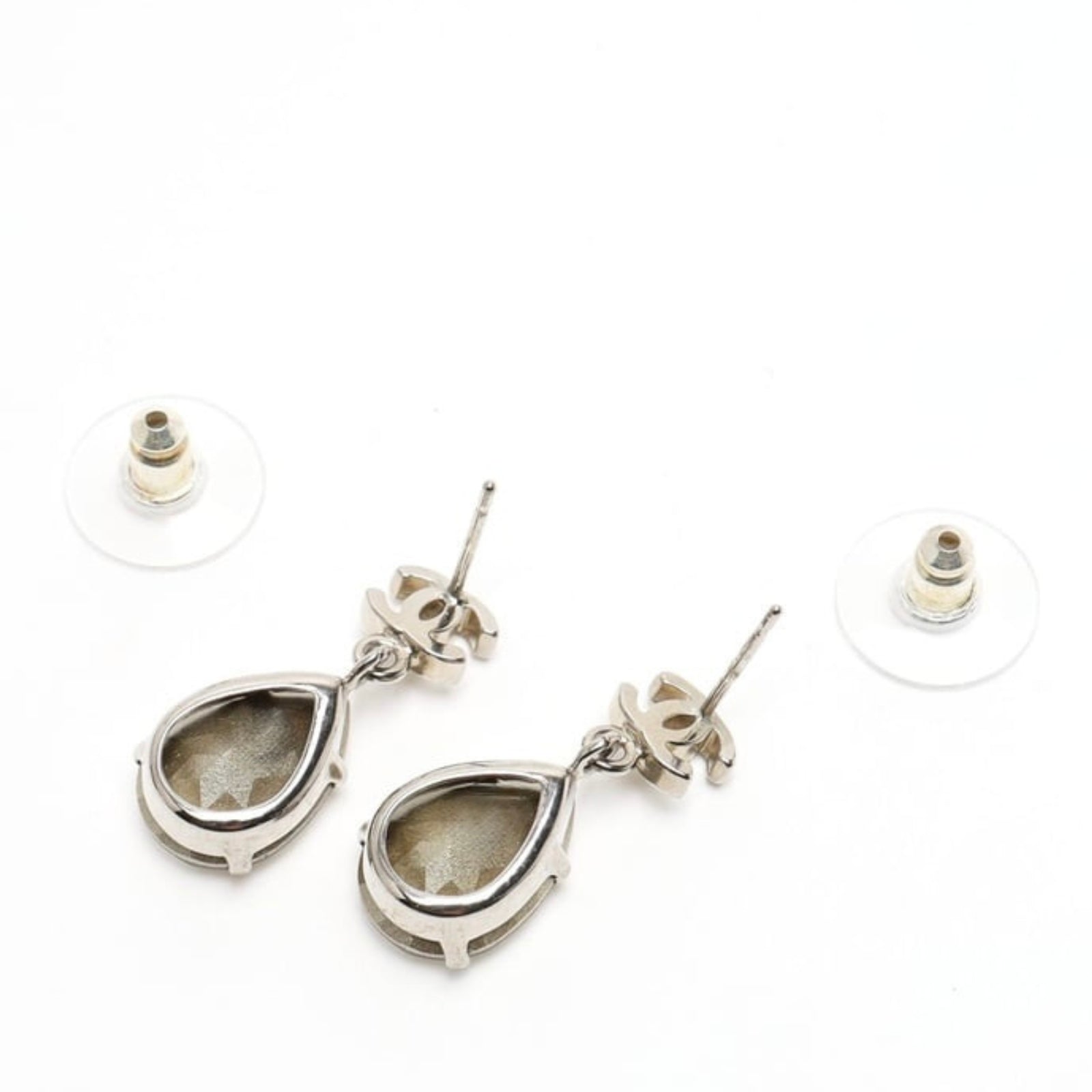 CC Tear Drop Crystal Earrings