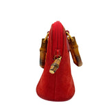 Vintage Mini Bamboo Suede Crossbody Bag