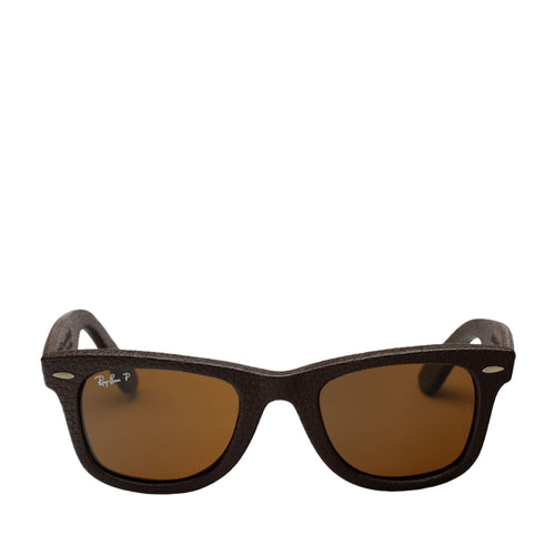 Wayfarer Leather Sunglasses