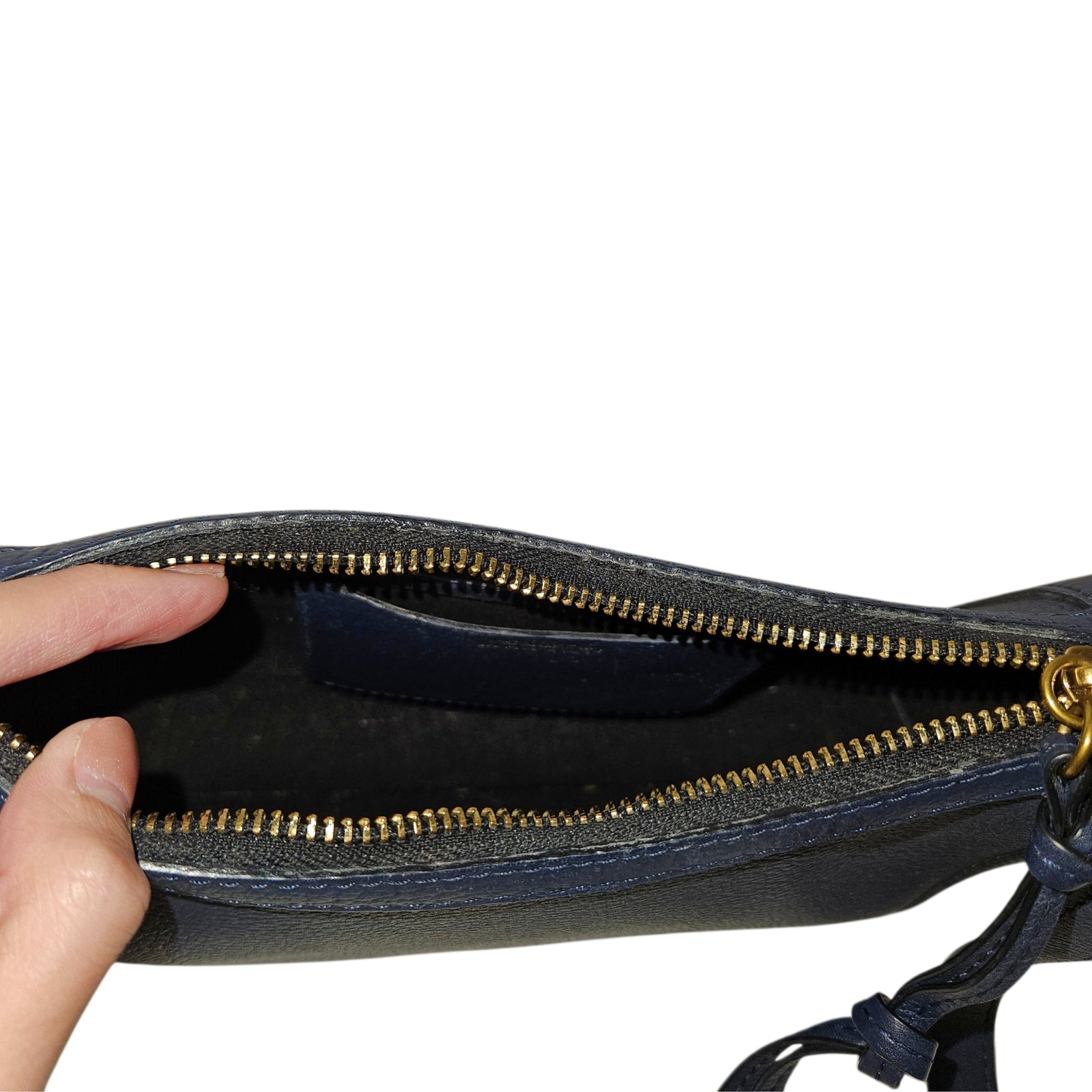 Oskan Moon Bag in Navy Blue